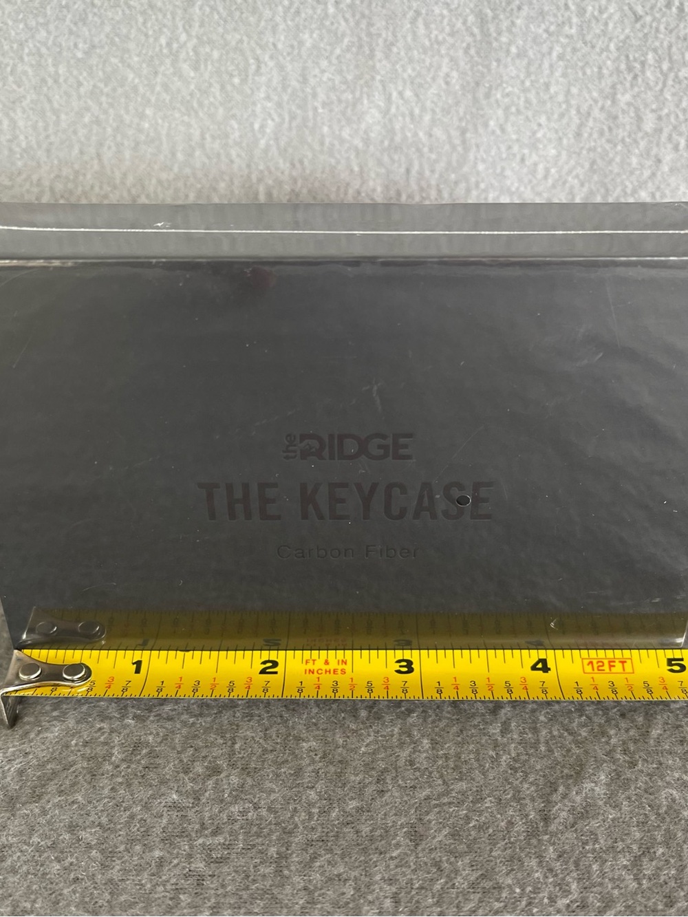 Ridge KeyCase Carbon Fiber 3K Weave Matte Black Minimalist Key Organizer NEW NWT - Picture 9 of 15